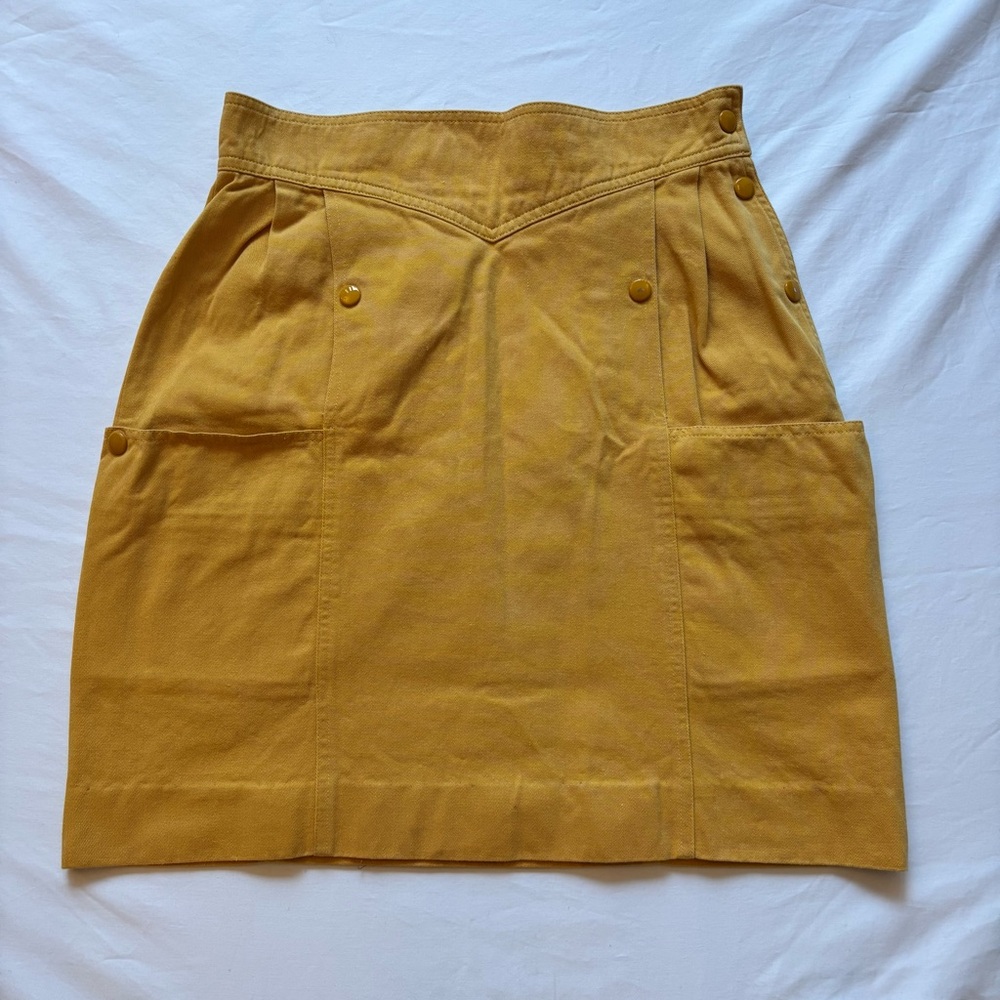 Vintage High Wasted Mustard Skirt